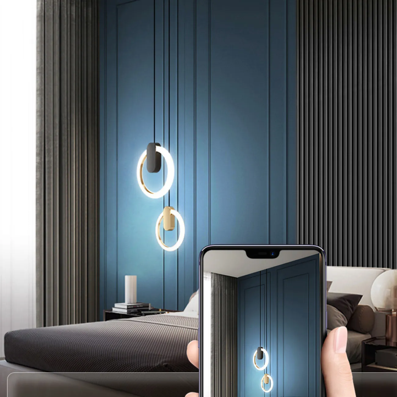 Подвесной светильник GINA D20 Black 4000К от ImperiumLoft