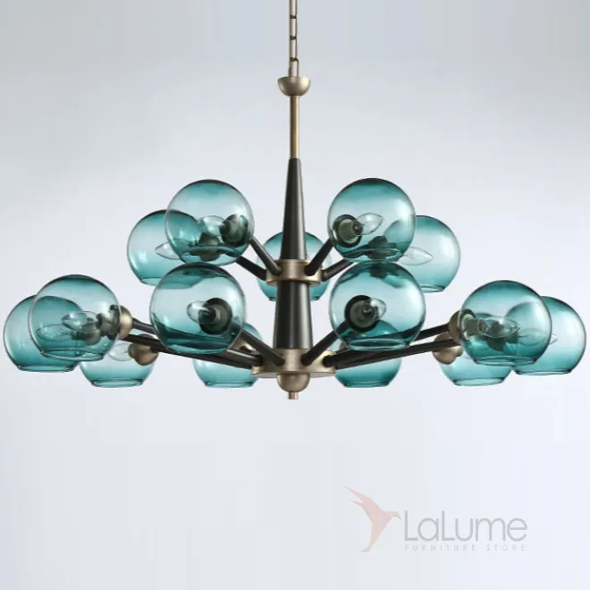 Люстра Thalia chandelier Blue glass 15 от LaLume