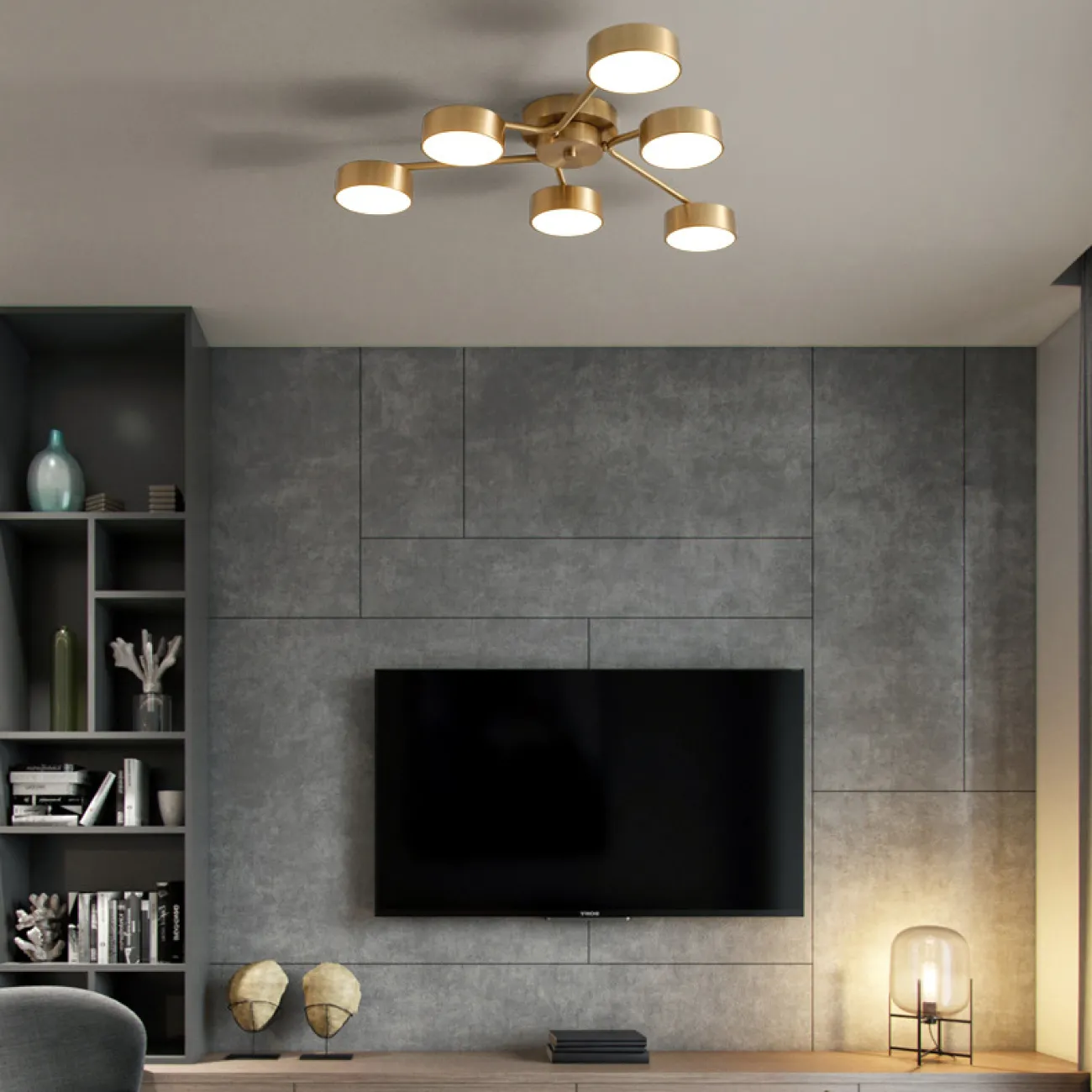 Потолочная люстра DAHLIA L6 от ImperiumLoft