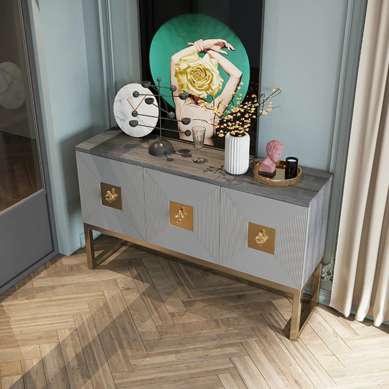 Дизайнерский комод - LaLume-LK00108