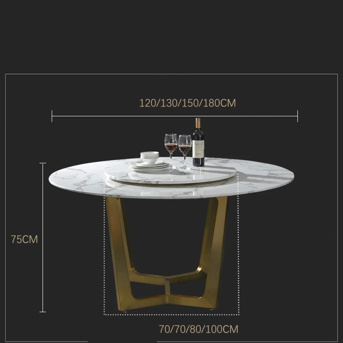 Дизайнерский обеденный стол LaLume-AZ00358 Дизайнерский обеденный стол LaLume-AZ00358