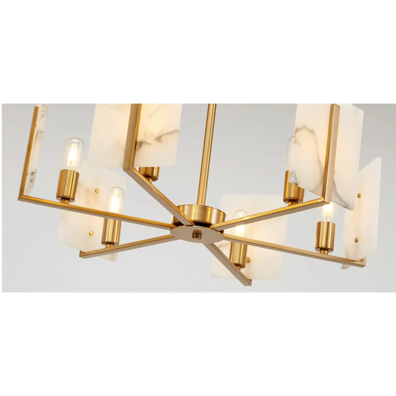 Люстра Marble square Chandelier от ImperiumLoft