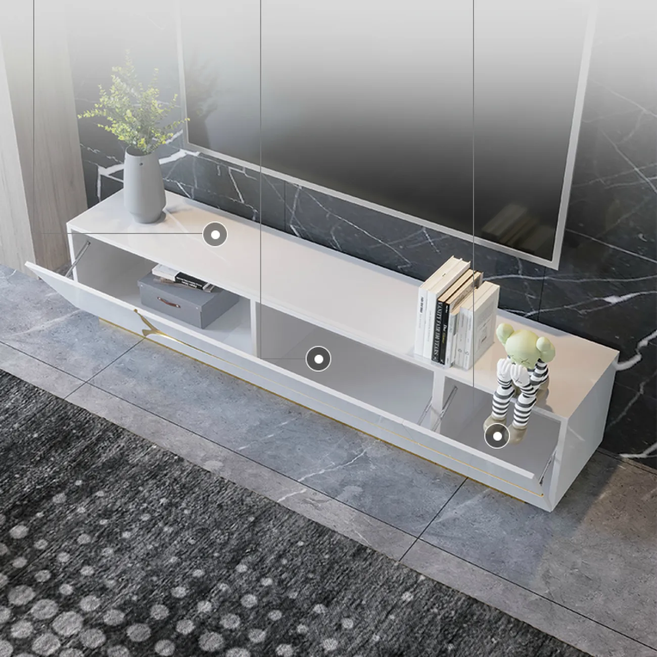 Дизайнерская тумба под TV - LaLume-TV00171