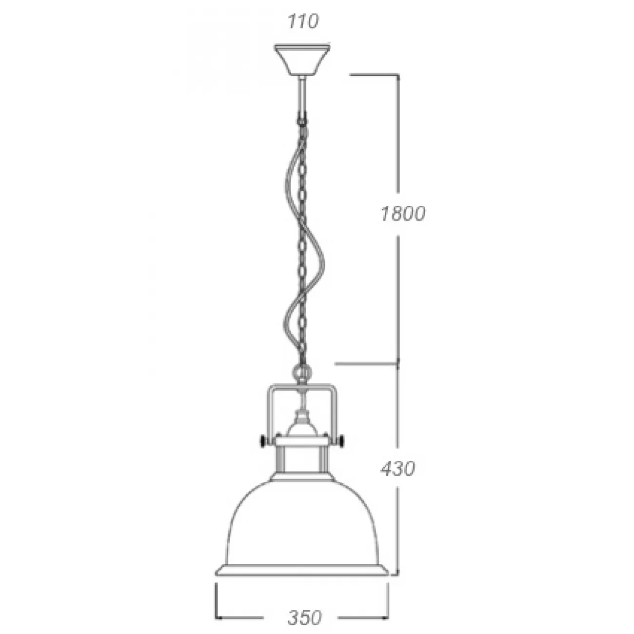 Люстра Old Copper Pendant Big от LaLume