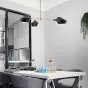 Люстра на штанге LANT D65 4 lamps Black/White от ImperiumLoft