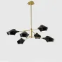 Люстра на штанге LANT D95 6 lamps Gold/Black от ImperiumLoft
