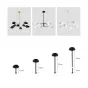 Люстра на штанге LANT D65 4 lamps Black/White от ImperiumLoft
