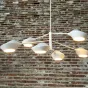 Люстра на штанге LANT D95 6 lamps Black/White от ImperiumLoft