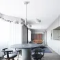 Люстра на штанге LANT D65 4 lamps Black/White от ImperiumLoft
