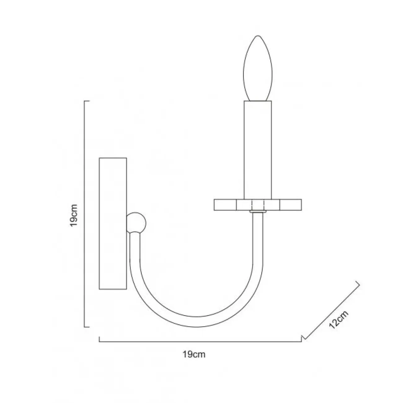 Настенный светильник CASTANEA WALL от ImperiumLoft