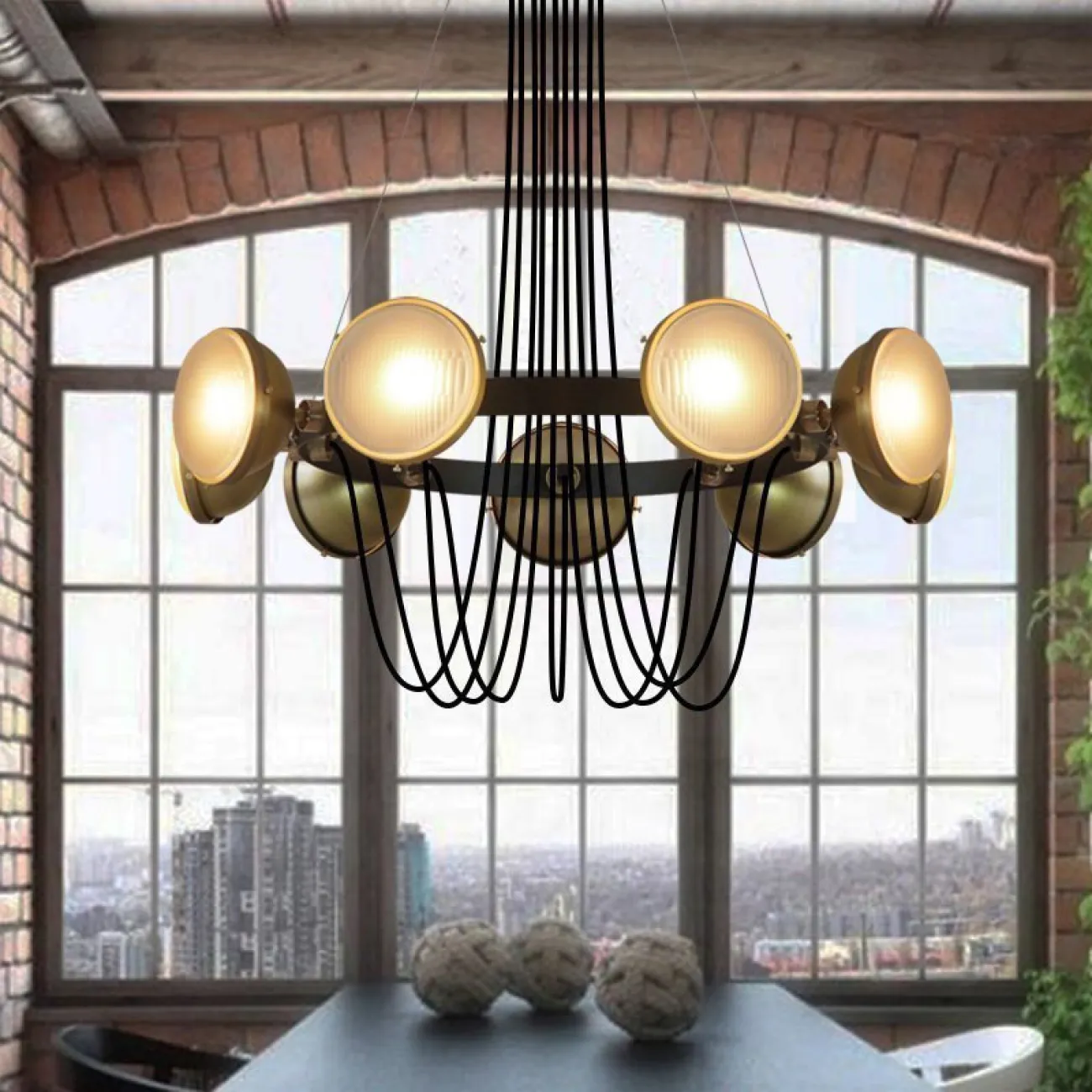 Потолочная люстра PHAROS L6 от ImperiumLoft Потолочная люстра PHAROS L6 от ImperiumLoft