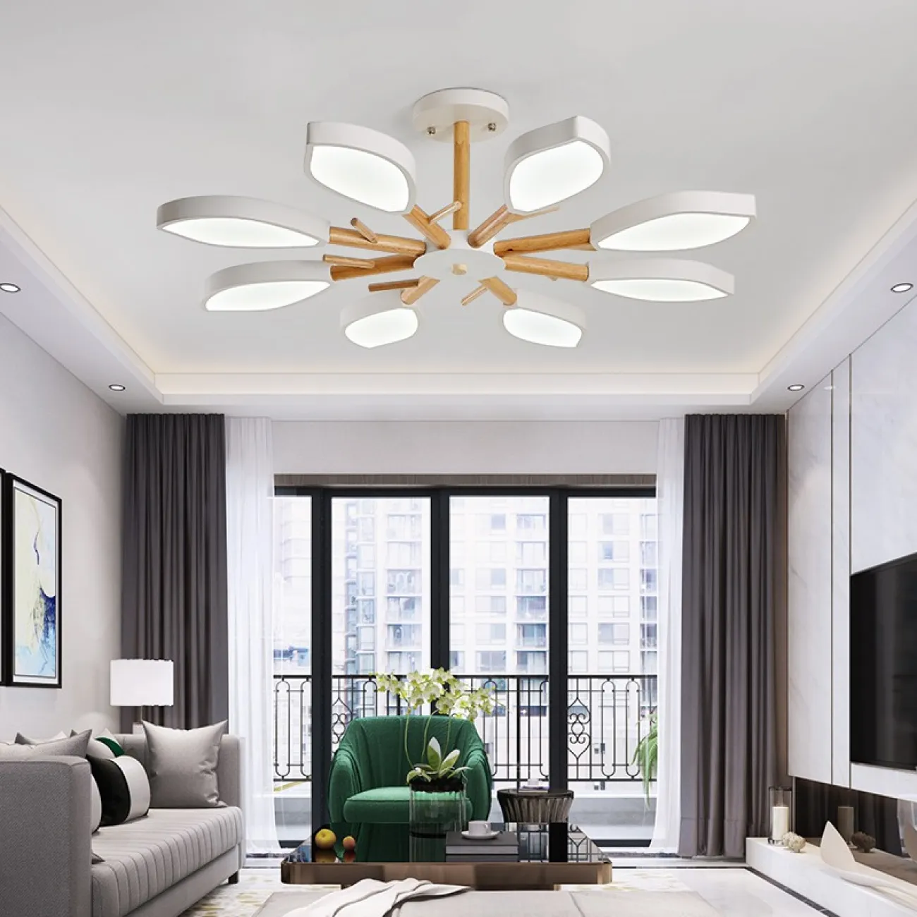 Подвесная люстра FRIM L3 Green от ImperiumLoft