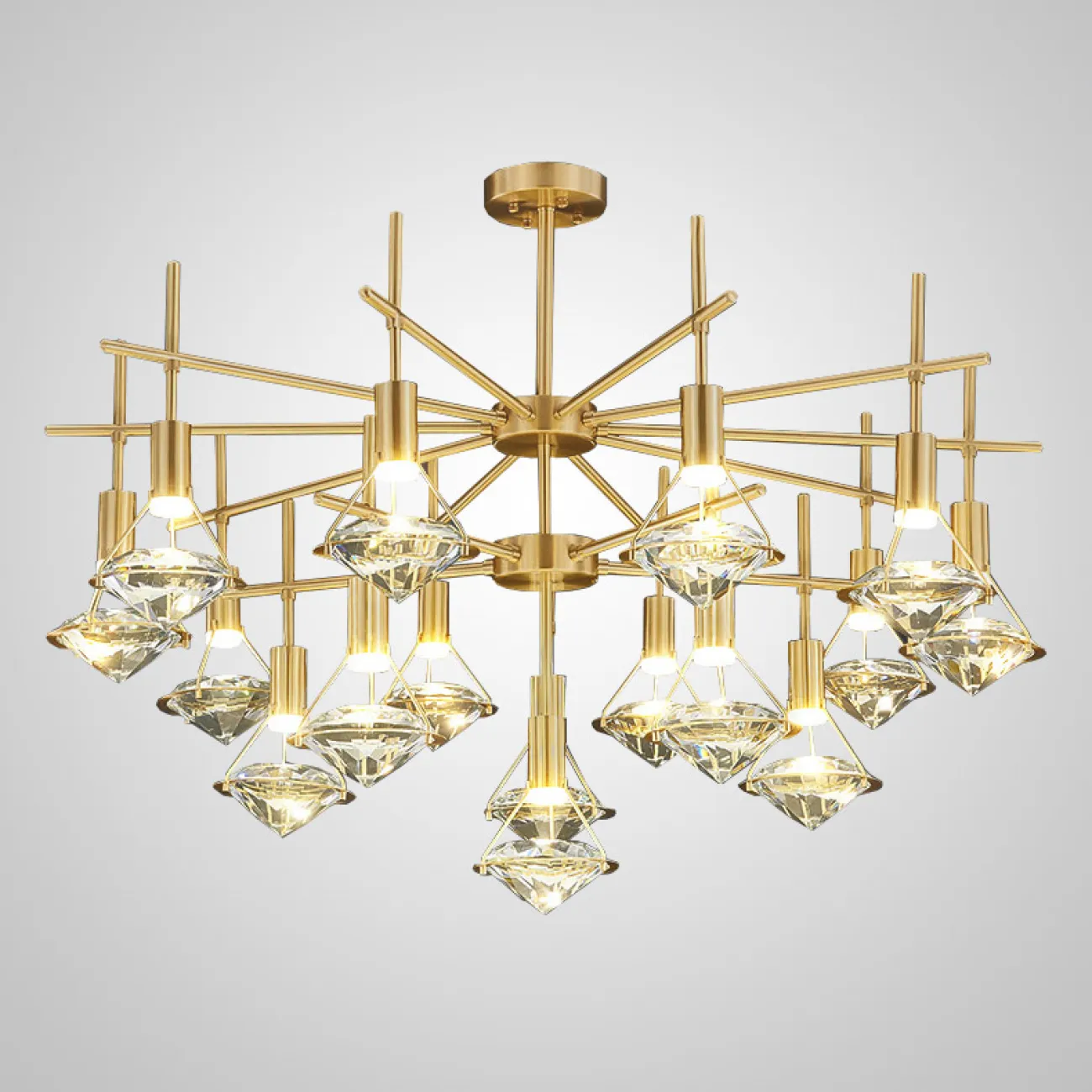 Потолочная люстра GLASGOW CH L13 от ImperiumLoft