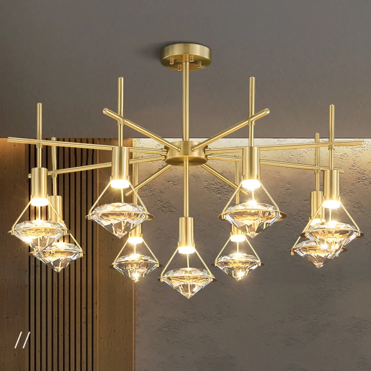 Потолочная люстра GLASGOW CH L13 от ImperiumLoft