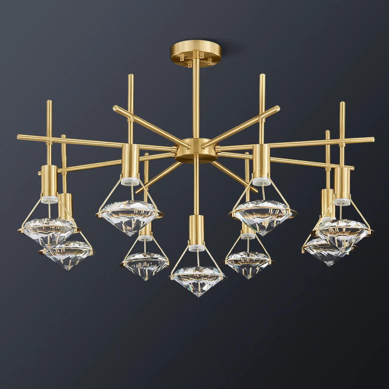 Потолочная люстра GLASGOW CH L13 от ImperiumLoft