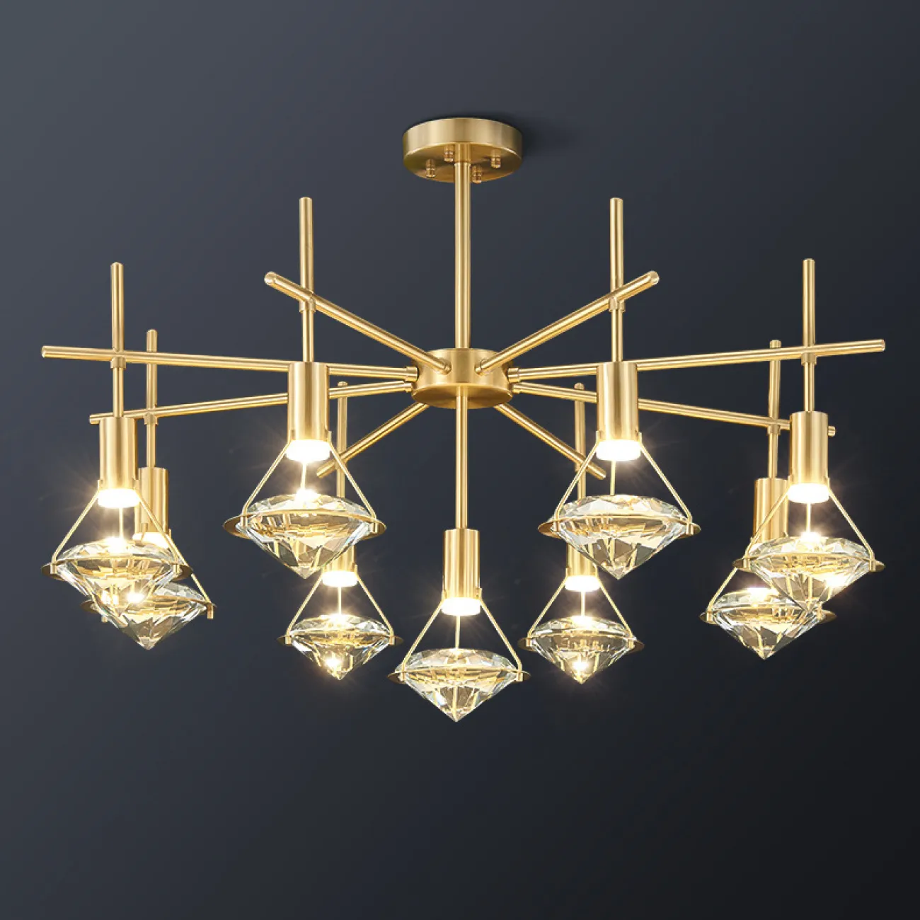 Потолочная люстра GLASGOW CH L13 от ImperiumLoft