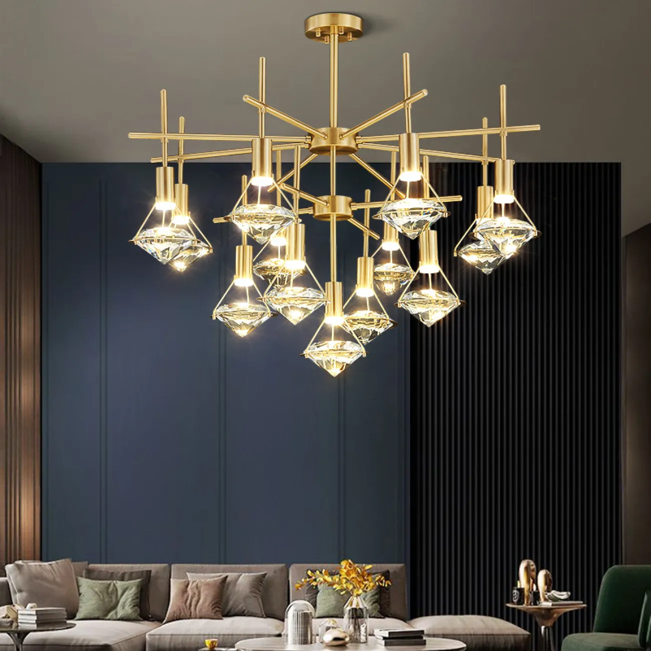 Потолочная люстра GLASGOW CH L13 от ImperiumLoft