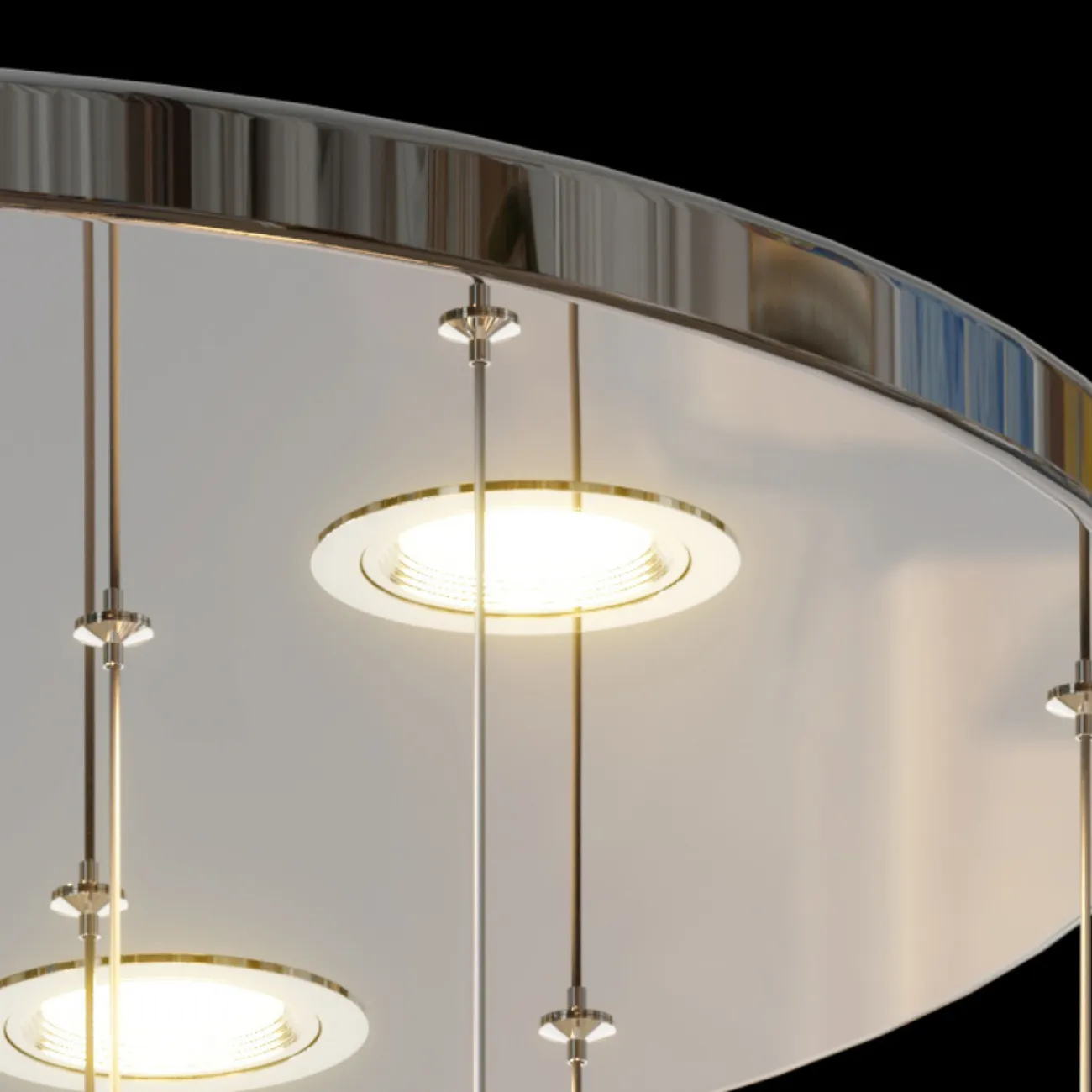 Серия подвесных светодиодных светильников с вытянутыми округлыми плафонами из выдувного стекла MANNA D60