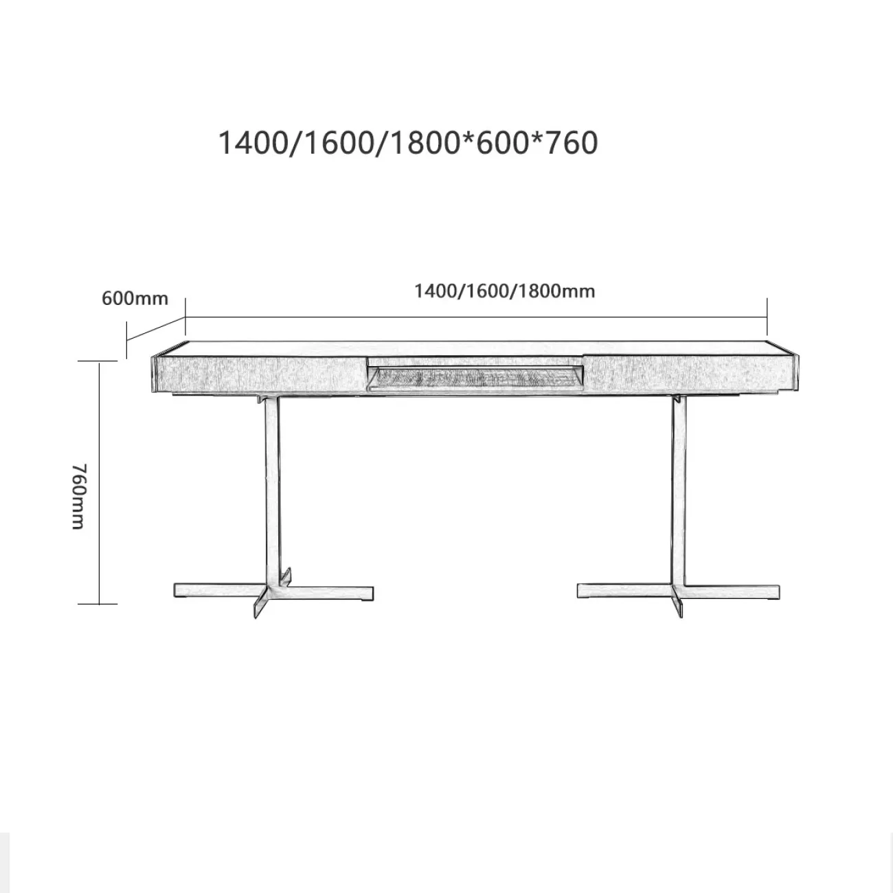 Дизайнерский письменный стол LaLume-PS00102