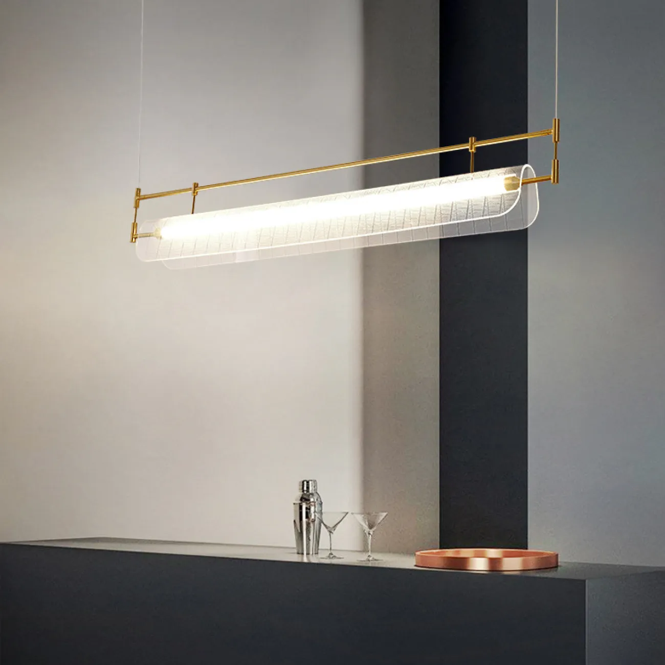 Подвесной светильник VALBERG B L120 Brass от ImperiumLoft