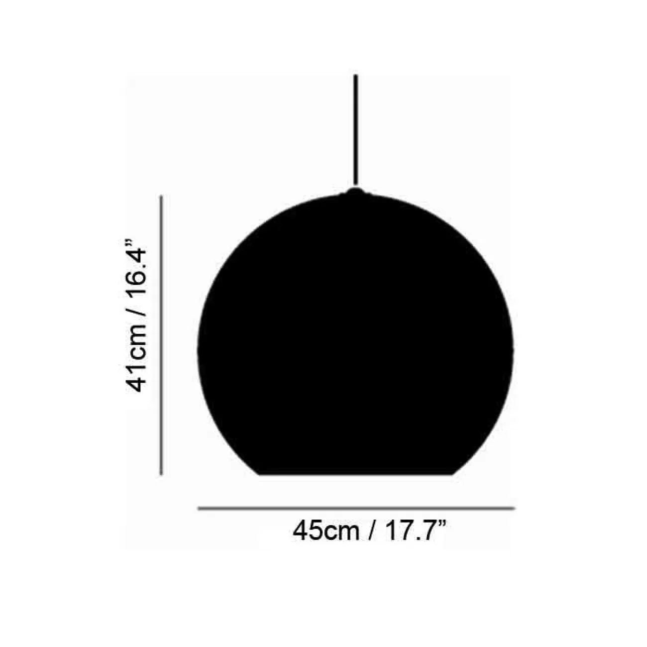 Подвесной светильник Copper Shade Black D50 от ImperiumLoft