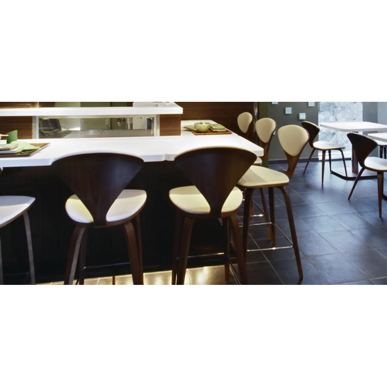 Барный стул Cherner designed by Norman Cherner		 in 1958 от LaLume