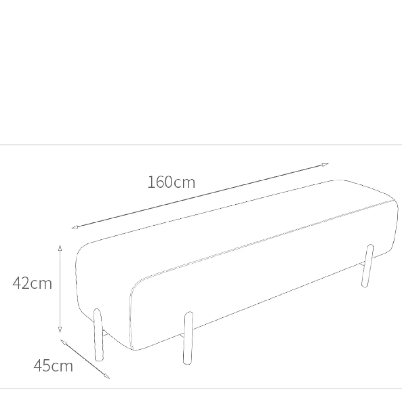 Дизайнерская банкетка LaLume – BB00105 Дизайнерская банкетка LaLume – BB00105