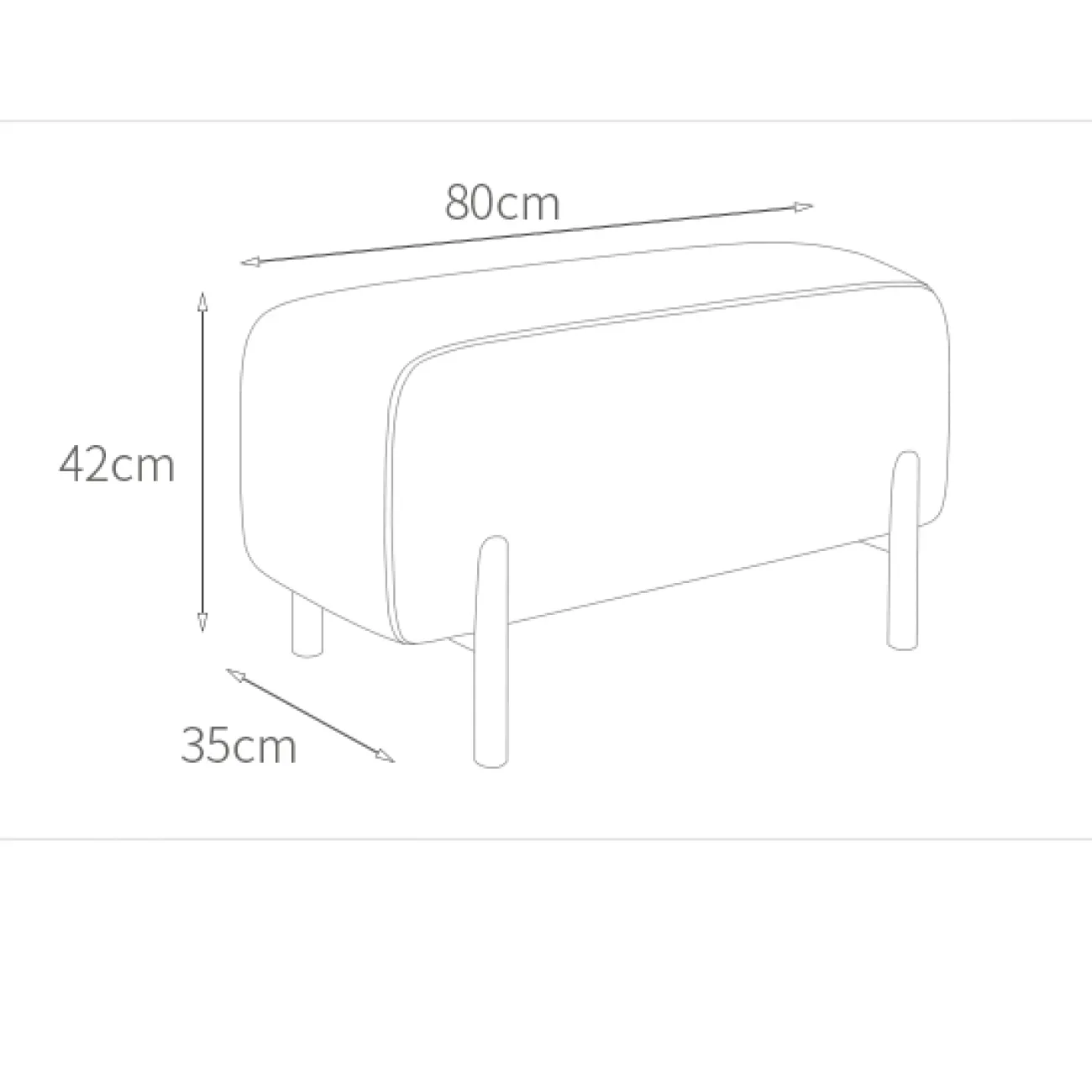 Дизайнерская банкетка LaLume – BB00105 Дизайнерская банкетка LaLume – BB00105