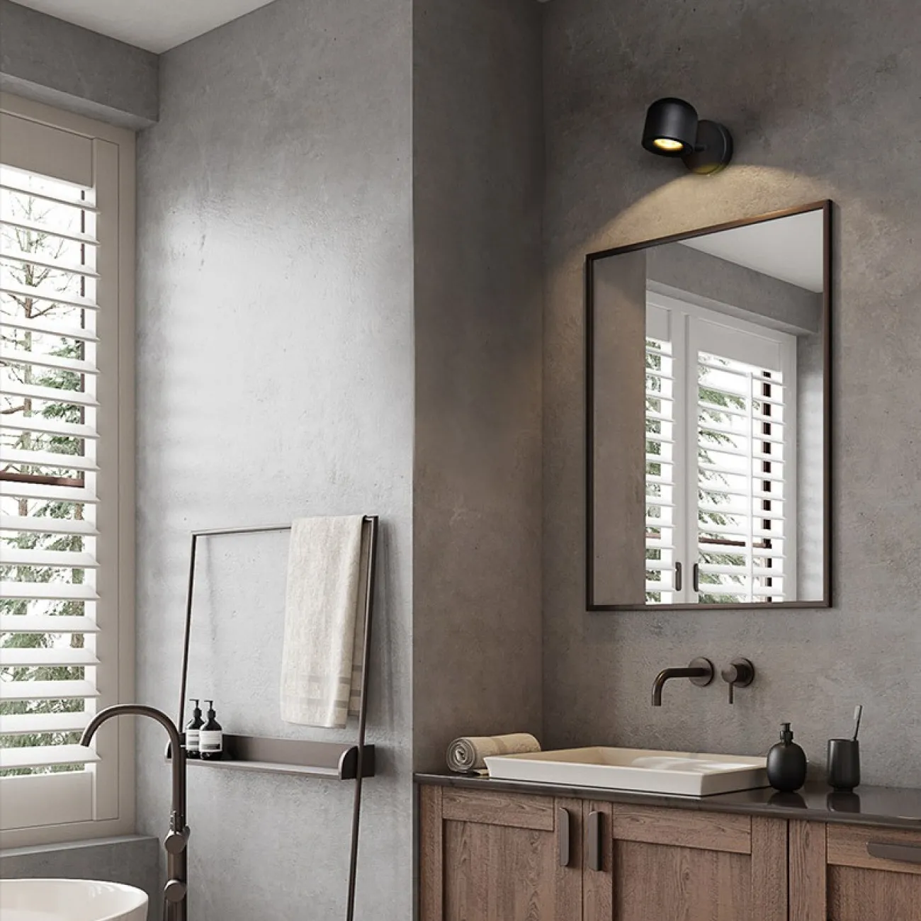 Настенный светильник TINY WALL L1 White от ImperiumLoft