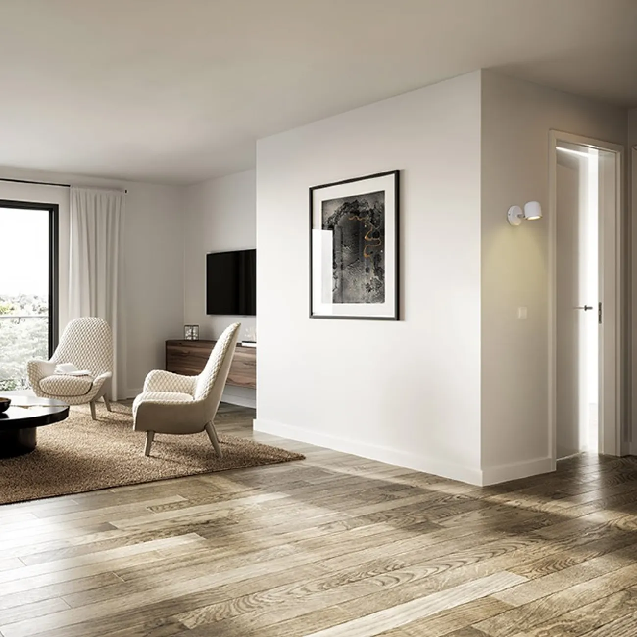 Настенный светильник TINY WALL L1 White от ImperiumLoft