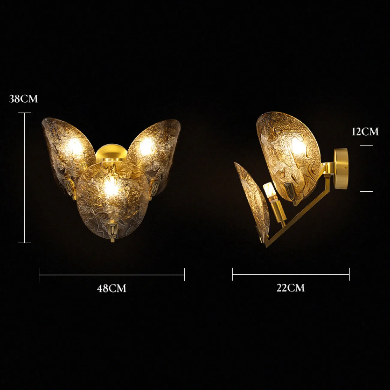 Настенный светильник RIFFLE WALL L2 от ImperiumLoft