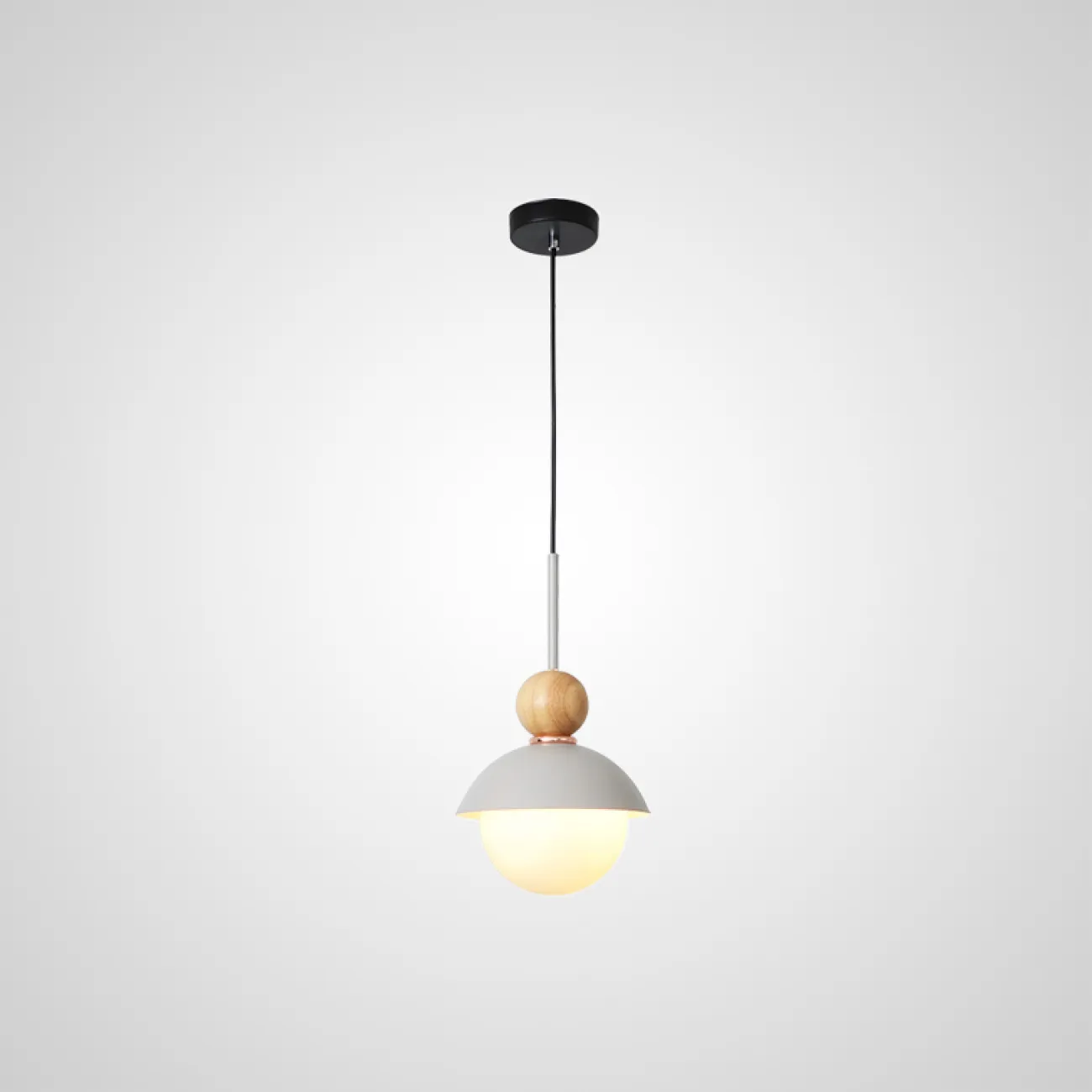 Подвесной светильник POMPON WOOD Розовый от ImperiumLoft