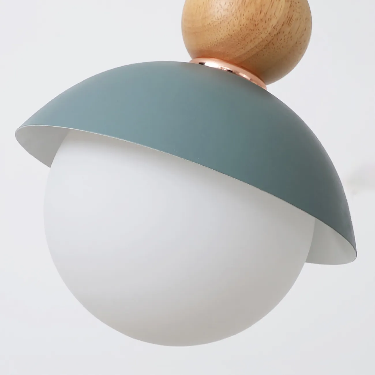 Подвесной светильник POMPON WOOD Синий от ImperiumLoft