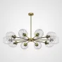 Люстра на штанге MARINE B 10 Gold/Transparent от ImperiumLoft