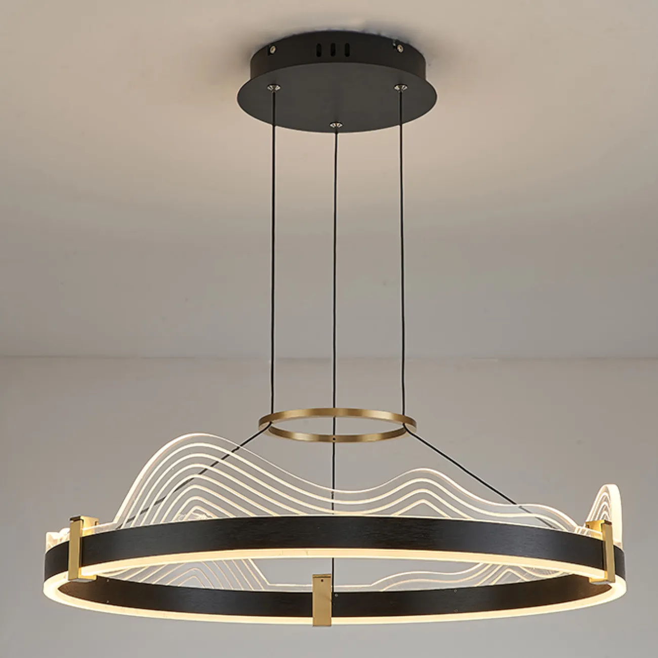 Подвесная люстра DIGNITY D60 Black от ImperiumLoft Подвесная люстра DIGNITY D60 Black от ImperiumLoft