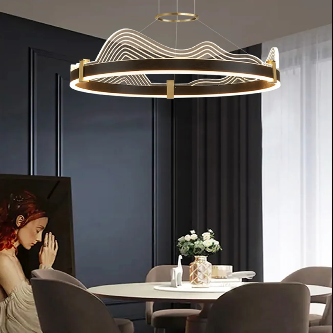 Подвесная люстра DIGNITY D80 Brass от ImperiumLoft