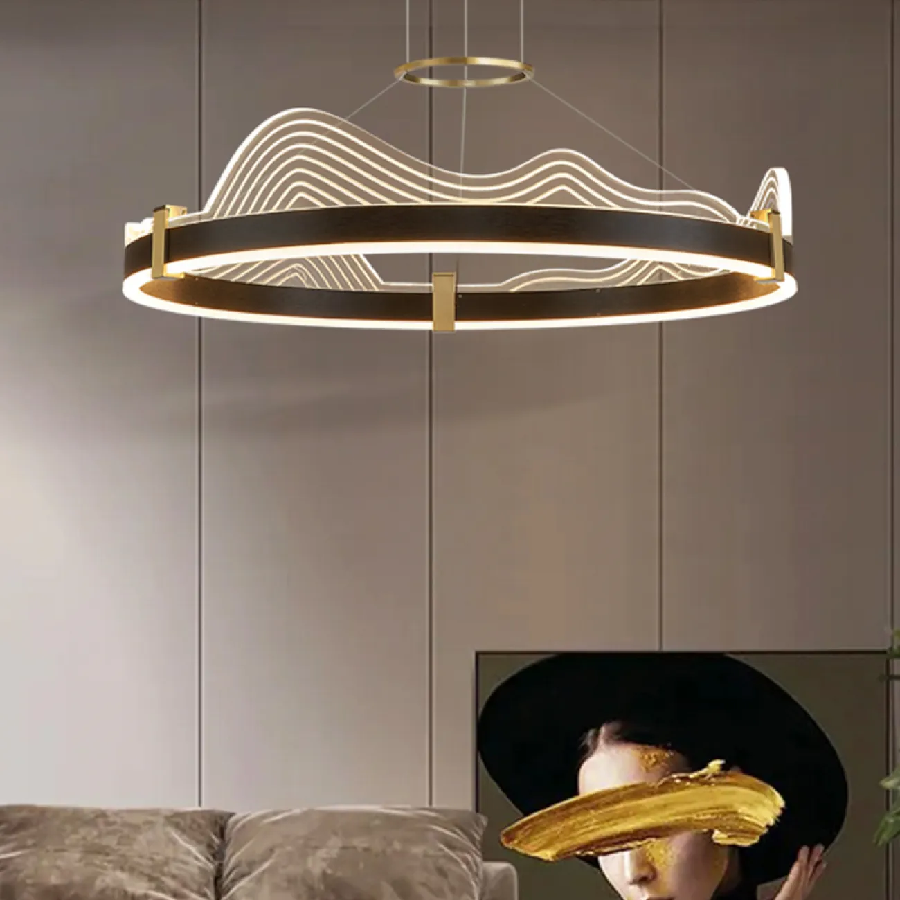 Подвесная люстра DIGNITY D60 Brass от ImperiumLoft