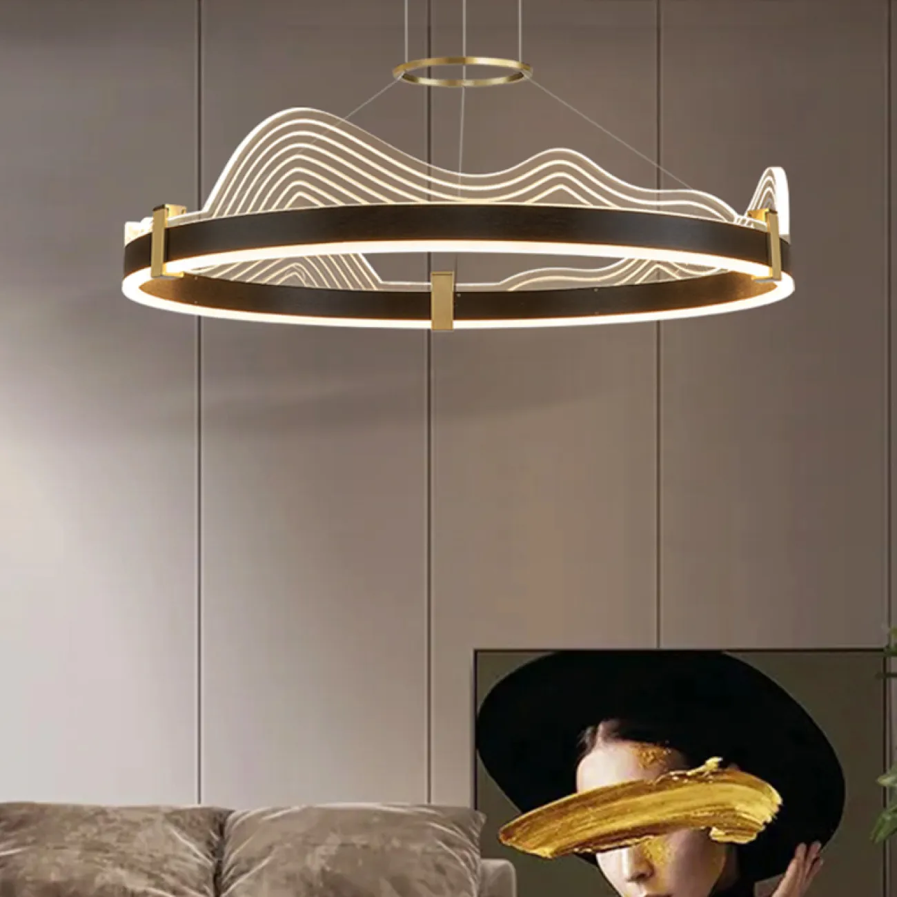 Подвесная люстра DIGNITY D80 Brass от ImperiumLoft