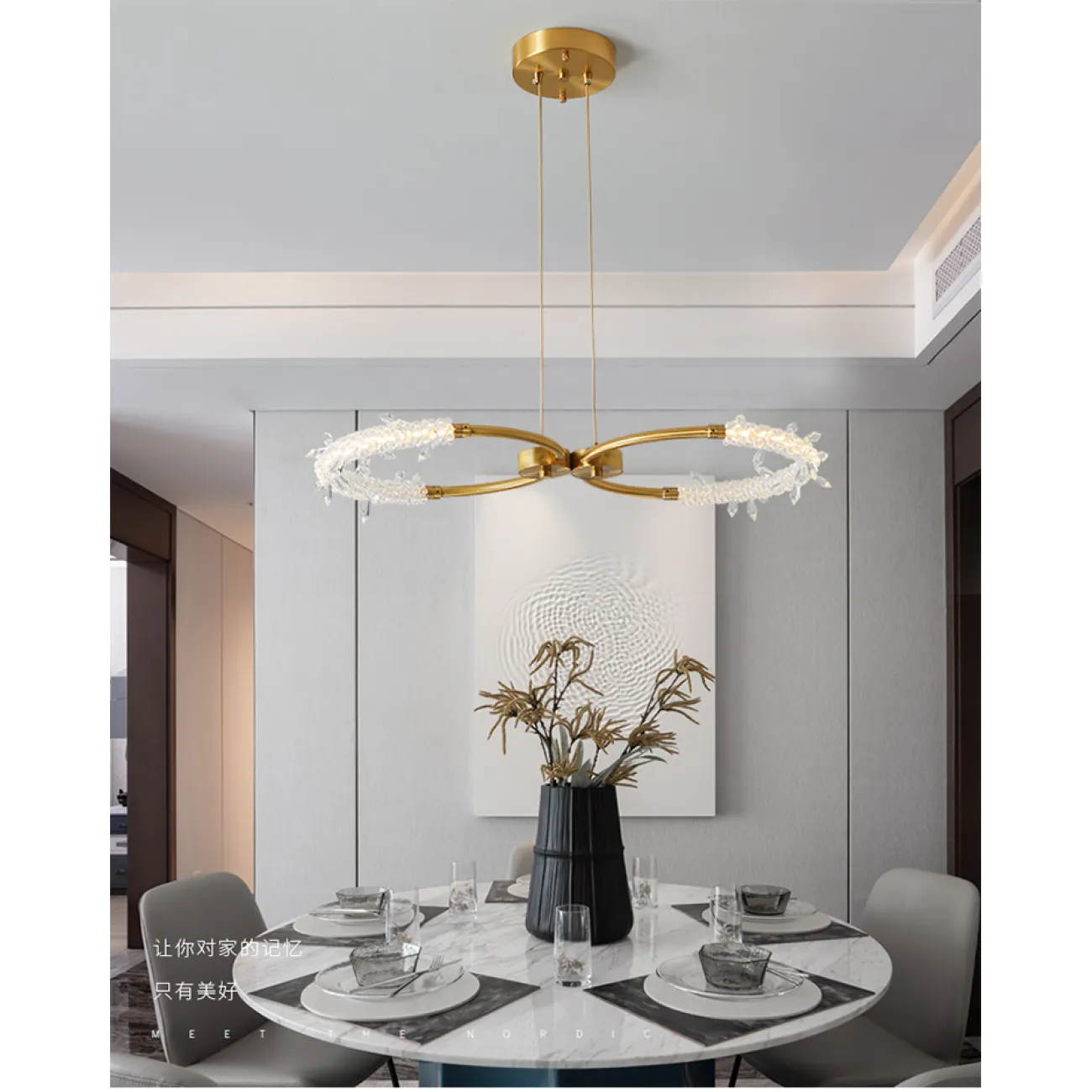 Подвесной светильник ACOSTA brass D 46 от ImperiumLoft