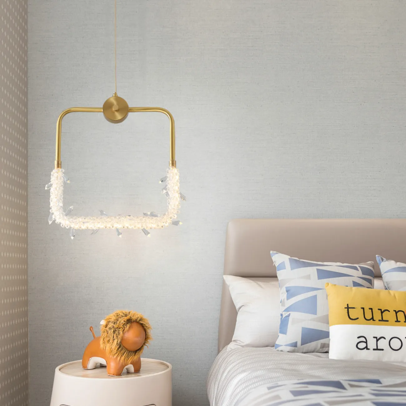 Подвесной светильник ACOSTA brass D 46 от ImperiumLoft