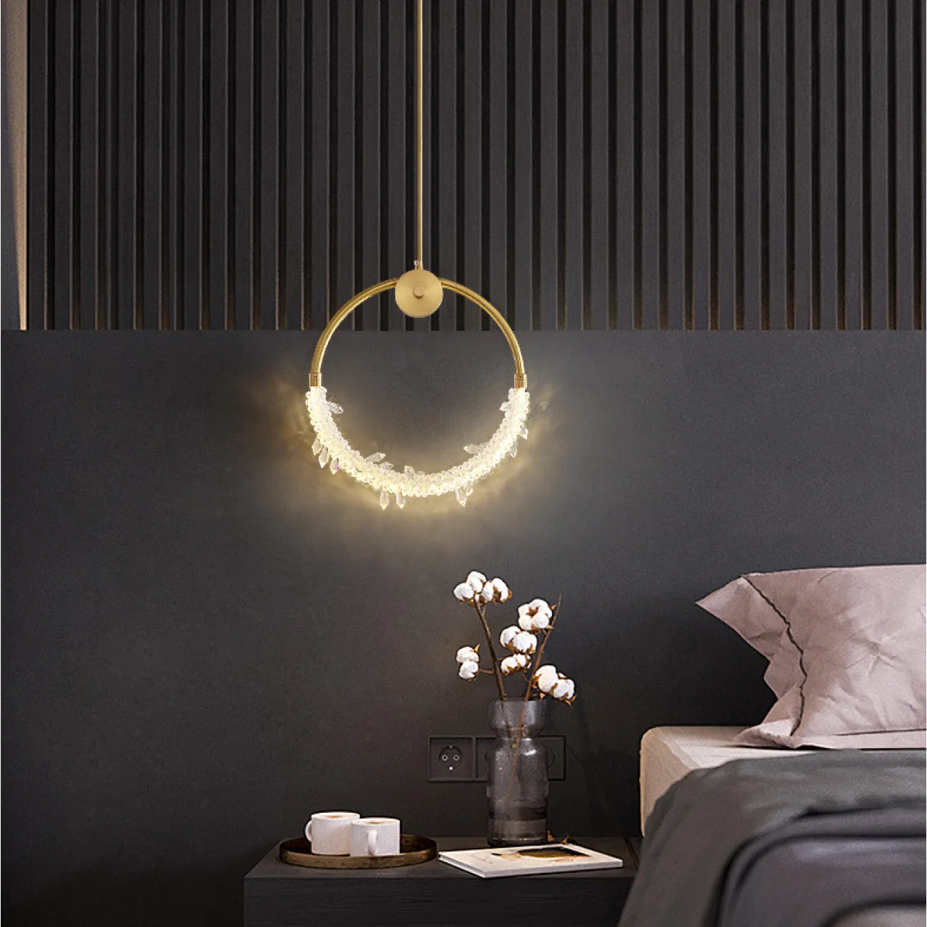 Подвесной светильник ACOSTA brass D 56 от ImperiumLoft