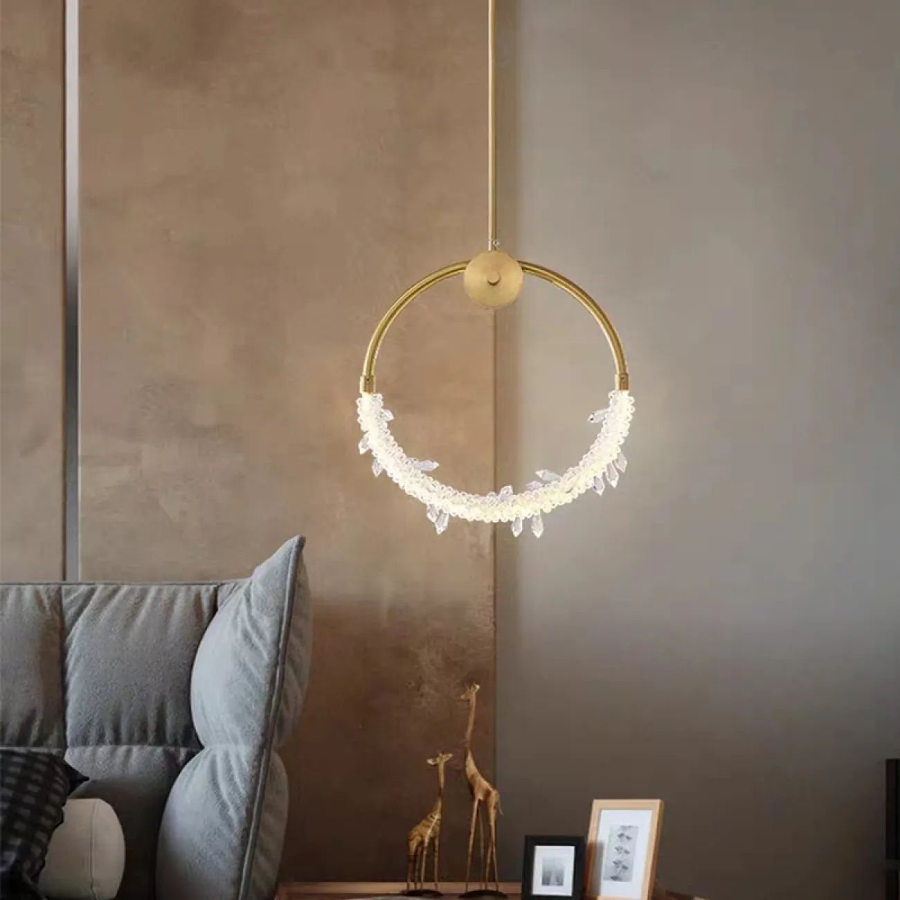 Подвесной светильник ACOSTA brass D 56 от ImperiumLoft