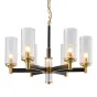 Люстра LIAISON TWO-TIER black and brass Chandelier 6