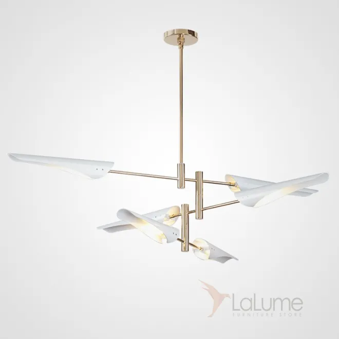 Подвесная люстра BEAM 6 Белый от ImperiumLoft