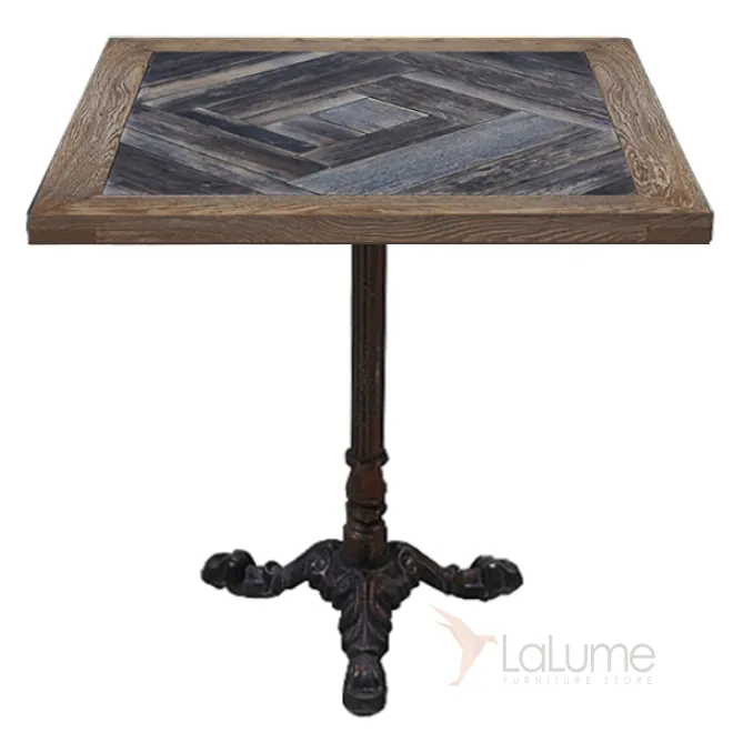 Стол для ресторана Cast iron and Wood restaurant table square от LaLume Стол для ресторана Cast iron and Wood restaurant table square от LaLume