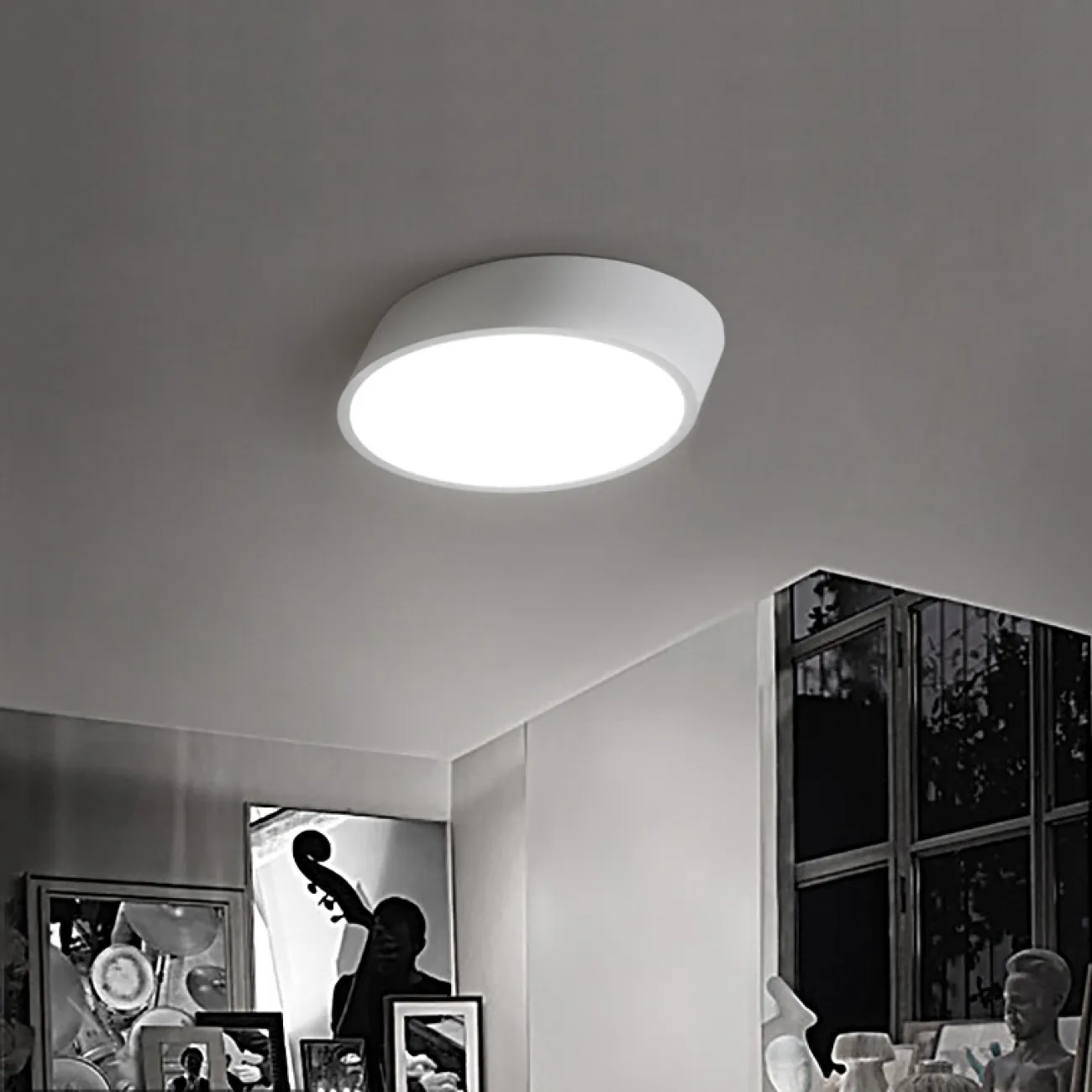 Потолочный светильник INCLINE D40 H16 Black от ImperiumLoft Потолочный светильник INCLINE D40 H16 Black от ImperiumLoft