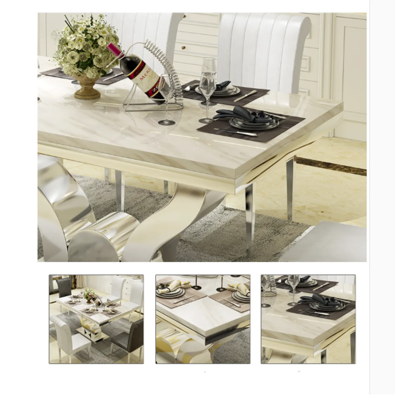 Дизайнерский обеденный стол LaLume-AZ00295 Дизайнерский обеденный стол LaLume-AZ00295