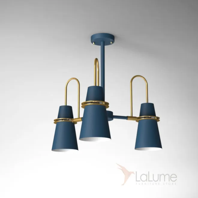 Люстра на штанге REINAR A D57 Blue от ImperiumLoft