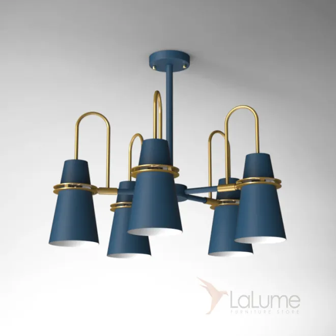 Люстра на штанге REINAR A D64 Blue от ImperiumLoft