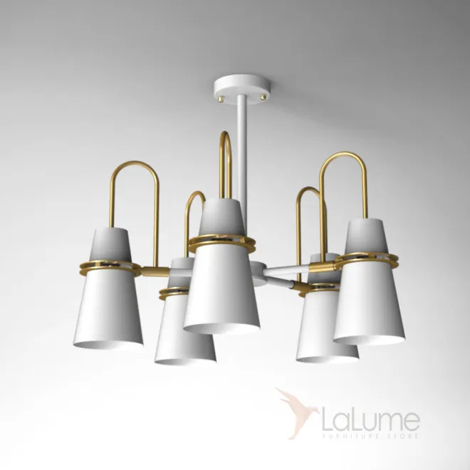 Люстра на штанге REINAR A D64 White от ImperiumLoft